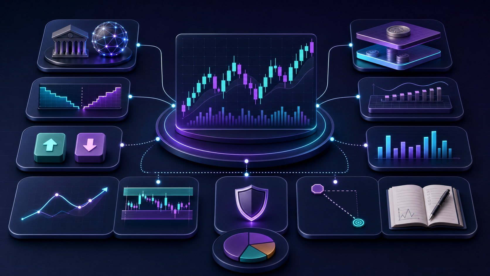 A connected mental map of essential trading concepts