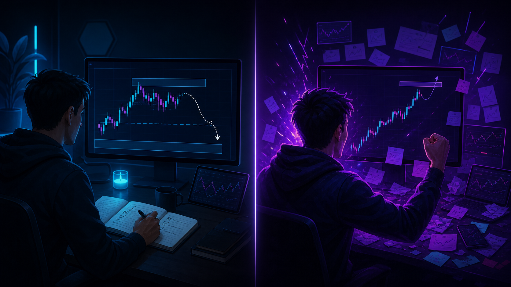 A planned losing trade preserved capital and process while an impulsive winning trade created bad habits