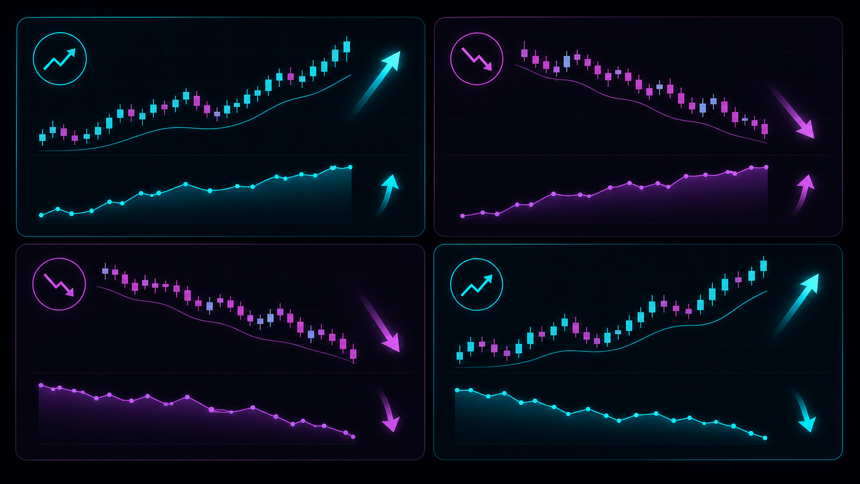 Four scenario matrix for price and open interest relationships