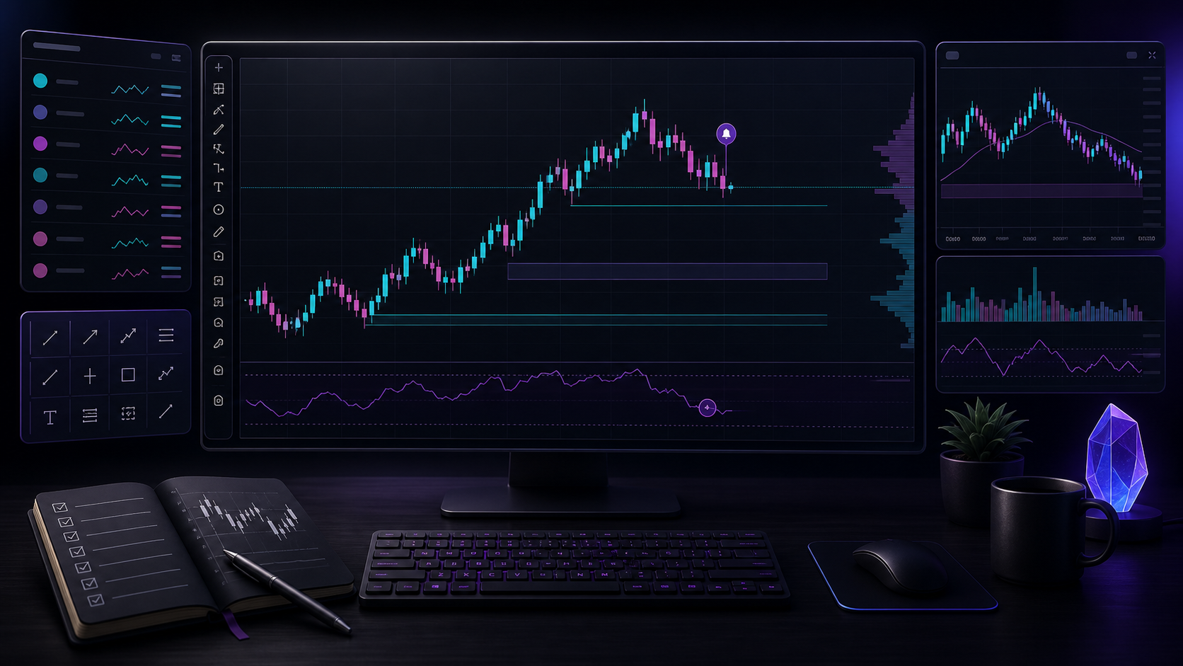 A clean technical analysis workspace built around one focused chart